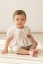 Seasonal Baby Girl Floral Jumpsuit with Collar Detail - 2