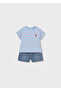 Baby Boy Striped T-Shirt Shorts Set 1284