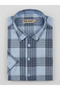Men's Classic Loose Fit Short Sleeve Checkered Dad Shirt with Pockets - 2