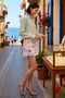 Women's Plus Size High Waist Flared Skirt with Shorts Lining Patterned Woven Fabric Mini Length Casual Comfortable - 2