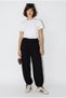 Women's Black Adjustable Leg and Waist Tie Sandy Shalwar Trousers 3319 60286320 - 2