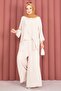 Asymmetrical Cut Aerobin Hijab Double Set Stone