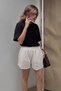 Women's Shorts Polka Muse Polka Dot Bey – Elastic Waist, Comfortable Fit, Casual Elegance - 5