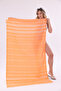Mia 100% Cotton Striped Beach Peshtemal |   Quick-Drying, Extra Light Tasseled Pareo |   Beach, Pool and Bath Towel - 7
