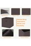 4PCS Storage Cubes Collapsible Storage Boxes with Handles Fabric Folding Boxes for Organisation Wardrobe Shelving Office Toys Durable Storage Boxes (10.5*11*10.5in Dark Gray) - 3