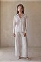 Braletli Vegan Silk Women's Pajama Set - Lx.26233 Neutral - 4