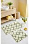 Royal Nordic 2-Piece 60X100 cm Latex Non-Slip Base Bath Mat Set Machine Washable Mat