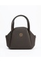 Women's Stylish Round-Line Double Handle Zippered Design Handbag - 2