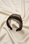 Thick Crown with Gold Color Glitter Pattern on Black - 2