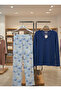 Women's V-Neck Lycra High Quality Pajama Set 100% Cotton - 7