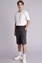 Baggy Fit Elastic Tie Waist Long Shorts G4183Ax26Sm - 2