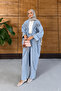 Women's Embroidered Bat Sleeve Jeans Set - 3