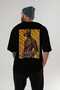 For Dog Lovers 36 Back Dog Print Black Oversize T-Shirt 100% Cotton Unisex Dog Lover Premium Design - 5