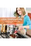 Digital Meat Thermometer, Instant Read Food Thermometer with Backlight LCD Screen, Foldable Long Probe (Red) - 4