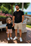 Father Daughter Combination Sold as a Single Item 100% Cotton Oversize T-Shirt Father's Day Gift