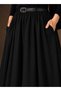 Women's Belted Pocketed Maxi Length Summer Skirt Sb0042 - 2