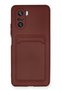 Zengemtr Mi 11I Case Kelvin Silicone with Business Card Holder (203856) - Burgundy