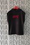 Ufc Front and Back Printed Zero Sleeve Hooded Sports Tshirt and Custom Jersey Fabric Sports Shorts - 2