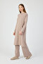Women's Hijab Tunic Pants Comfortable 100% Cotton 2-Piece Top and Bottom Set - 2