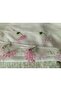 Handcrafted Needle Embroidered Prayer Cover Dowry Cover Mevlit Headscarf Crepe Fabric 145X75 cm - 6
