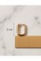 Pearlisse Pearl Detailed Inlaid Zircon Stone Rectangular Steel Xuping Earrings - 4