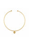Gold Ball Ring Necklace