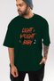 Light Weight Baby Oversize Front Printed Green T-Shirt 100% Cotton Streetwear Premium Comfortable Fit - 6