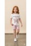 Girls' Summer T-Shirt Shorts Set Cotton Butterfly Print Casual Comfortable Two-Piece Set 2-3-4-5-6-7-8-9 Years Old - 2