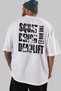 Squat Bench Deadlift Oversize Back Printed White T-Shirt 100% Cotton Streetwear Premium Comfortable Fit - 5