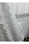 Eli̇n 2573 V-105 Silver Detail 1/3 Pleated Tulle Curtain Apm - 8