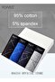 Men 4 Pack Seamless Underwear Set, Soft Stretchy Trunk Briefs with Elastic Waistbands, Breathable Mi - 2