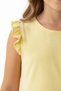 Girl's Regular Fit Crew Neck Ruffle Sleeve Bow Detail Tulle Dress 25047 - 5