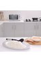 Serving Oval Plate White/Brown 14inch - 4