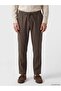 Regular Fit Men's Linen Look Trousers - 3