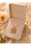 Grape Vine Design Steel Necklace (Gold Color) - 3