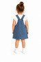 Girl's Denim Gilet Dress Strawberry Embroidered Denim Strap Summer Dress 1-2-3-4 Years Old - 2