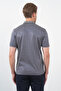 Navy Blue-Beige Self-Patterned Polo Collar Short Sleeve Pocket Comfort Fit Cotton T-Shirt 1011260152 - 5