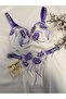 Premium Purple Stone Bralet Set