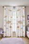 Space Travelers Patterned Children's Baby Room Background Curtain (Single Panel Pricing) - 2