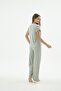 Women's Camisole Short Sleeve Green Pajama Set C3T0N571 - 3