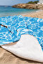 Sailing Anchor Rudder Themed Beach Towel-Marine Blue White Pool Sea Quick Dry Microfiber Towel - 5