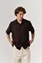Mach Basic Short Sleeve Tencel Fabric Oversize Shirt - 2
