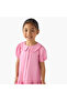 Peter Pan Collar Short Sleeves Drop Waist Dress with Ruffle Design - 4