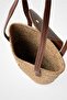 Camila Shawl Detailed Mini Straw Bag - 6