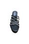 Women's Wedge Platform Heeled Cross Stone Slippers - 2