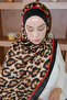 Polka Dot Elegant Leopard Voile Silk Shawl Accessory Shoulder Shawl Foulard - 3