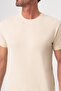 Beige Short Sleeve T-Shirt - 4