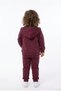 Girl's 3-Piece Tracksuit Set Long Sleeve Crew Neck Embroidered T-Shirt - Hooded Zipper - 4