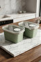2-Piece Stainless Steel Vacuum Storage Container, Oven and Cake Container for Breakfast 500 ml