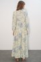 Women's Lilyum Fabric Long Hijab Dress 2593 - A.Blue - 7